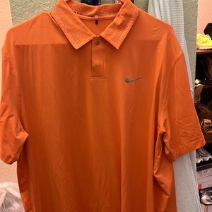 Nike Tiger Woods Collection Warm Orange Golf Polo